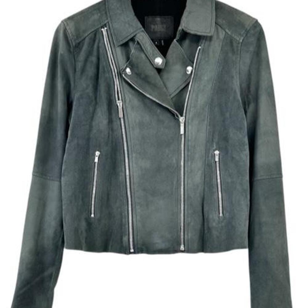 Paige silvie moto genuine leather jacket